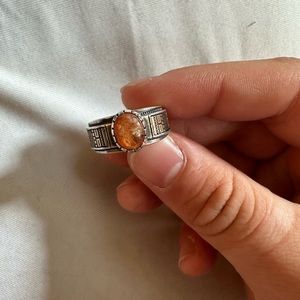 Sunstone 14kt/Sterling ring